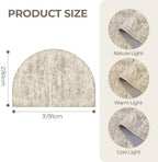 2x3 Half Circle Rug, Small Washable Entryway Rug,Brown - Image 2