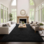 Ophanie Area Rugs 9x12 Living Room, Large Black Bedroom Carpet, Big Shag Indoor Thick Soft Nursery Rug, Fluffy Carpets for Boy and Girls Room Dorm Home Decor Aesthetic with Over 99 pcs Pile fibers - Image 5