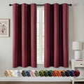 MIULEE Christmas Blackout Curtains for Bedroom 2 Panel 40"x54" Burgundy Red by MIULEE