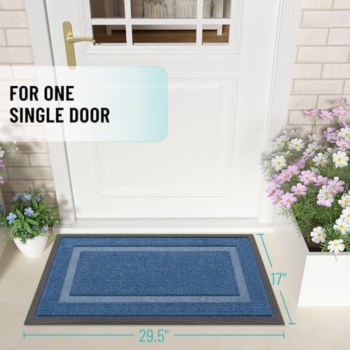 OLANLY Front Door Mat Outside 29.5x17, All-Season Heavy-Duty Rubber Doormat - Image 2