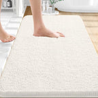 OLANLY Small Bathroom Rugs 30x18, Extra Soft Absorbent Chenille Bath Rugs by OLANLY
