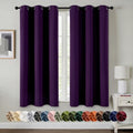 MIULEE Blackout Curtains for Bedroom 2 Panel 40 x 63 Inch Long Royal Purple by MIULEE