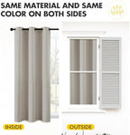 MIULEE Blackout Curtains for Bedroom 2 Panels 40 x 84 Inch Long Natural - Image 7