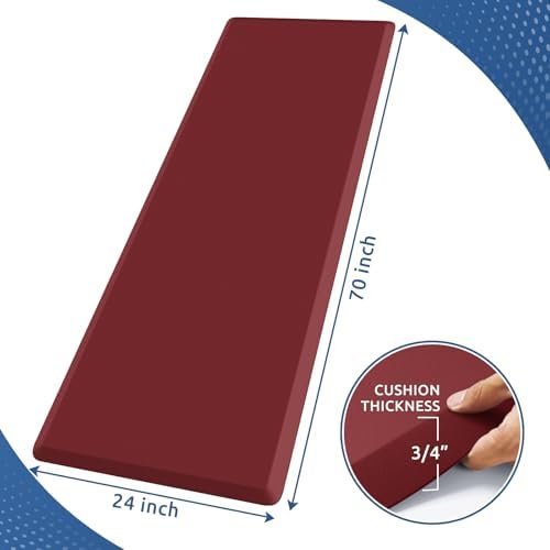 0.8" Thick Kitchen Mat Cushioned Anti Fatigue Rug Comfort Floor Mats - Image 2