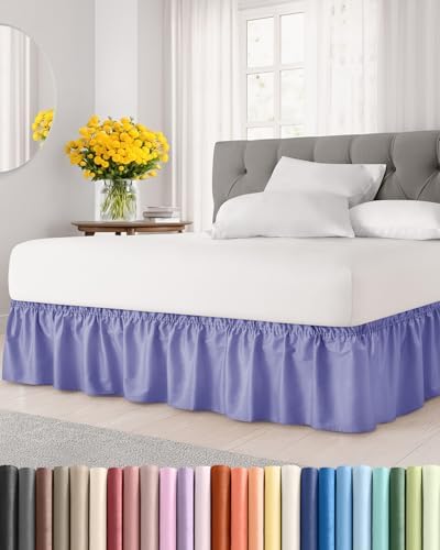 CGK Linens Wrap Around Bed Skirt - College Dorm Room - Twin/Twin XL by CGKUnlimited