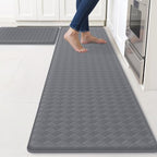TranquilRelax Kitchen Mats, Cushioned Mats with Extra-Long Runner, Grey by Unknown