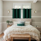 MIULEE Christmas Blackout Curtains for Bedroom 40x36 Inch Long Hunter Green - Image 6