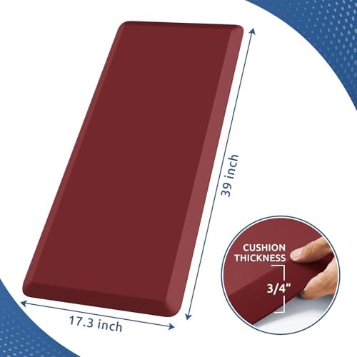 0.8" Thick Kitchen Mat Cushioned Anti Fatigue Rug Comfort Floor Mats - Image 2