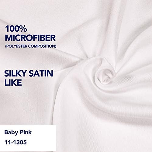 PureFit Wrap Around Ruffled Bed Skirt, Baby Pink, Queen/King - 14" Drop - Image 5