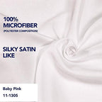 PureFit Wrap Around Ruffled Bed Skirt, Baby Pink, Queen/King - 14" Drop - Image 5
