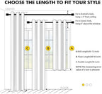 MIULEE Blackout Curtains for Bedroom 2 Panels 40 x 54 Inch Long Beige White - Image 7