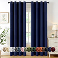 MIULEE Blackout Curtains for Bedroom 2 Panels 50 x 84 Inch Long Navy Blue by MIULEE