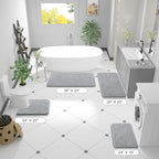 OLANLY Large Bathroom Rugs 59x35, Extra Soft Absorbent Chenille Bath Rugs - Image 2