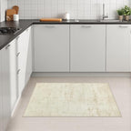 2x3 Washable Entryway Rug: Modern Abstract Indoor Soft Carpet Beige - Image 4