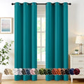 MIULEE Blackout Curtains for Bedroom 2 Panels 40 x 72 Inch Long Teal by MIULEE