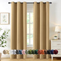 MIULEE Blackout Curtains for Bedroom 2 Panels 40 x 72 Inch Long Gold by MIULEE