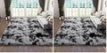 Ophanie Tie-Dyed Black&Grey Area Rugs for Bedroom Living Room, Fluffy Shag Fuzzy Carpet, Plush Shaggy Rug, 4x6 Indoor Carpet for Kids Boys Dorm Home Decor Aesthetic, Nursery (Pack of 2) by Ophanie