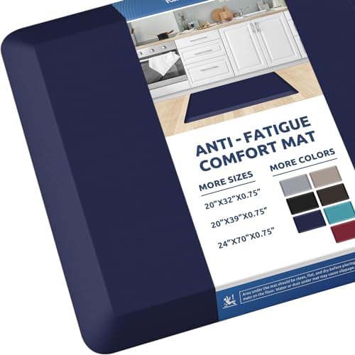0.8" Thick Kitchen Mat Cushioned Anti Fatigue Rug Comfort Floor Mats by KitchenClouds