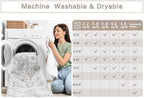 8x10 Washable Area Rugs for Living Room,Bedroom,Dining Room(Grey-Ivory) - Image 7
