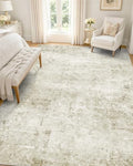 OLANLY 5x8 Washable Area Rug, Soft Non Slip Carpet for Bedroom Living Room by OLANLY