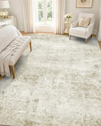 OLANLY 5x8 Washable Area Rug, Soft Non Slip Carpet for Bedroom Living Room by OLANLY