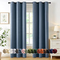 MIULEE Blackout Curtains for Bedroom 2 Panels 40 x 84 Inch Long Stone Blue by MIULEE