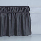 MEILA Wrap Around Bed Skirt for Queen & King Beds, 14" Drop, Dark Grey - Image 4