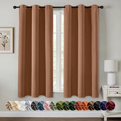 MIULEE Blackout Curtains for Bedroom 2 Panels 40 x 54 Inch Long Sun Baked by MIULEE