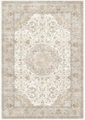 HAOYUNLAI Washable 8x10 Living Room Area Rug Non-Slip Neutral Ivory Carpet by HYHAOYUNLAI