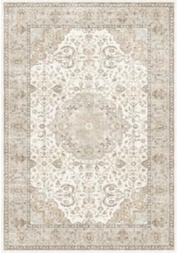 HAOYUNLAI Washable 8x10 Living Room Area Rug Non-Slip Neutral Ivory Carpet by HYHAOYUNLAI