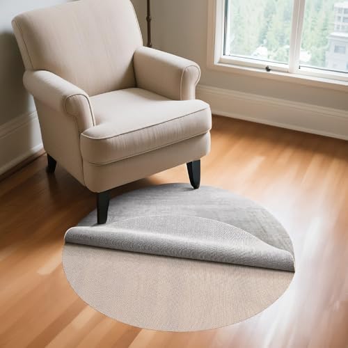 Veken 2x2 Ft Round Rug Pad Gripper for Hardwood Floors, Circle Non Slip Rug Pads for Area Rugs, Thick Rug Grippers for Tile Floors, Under Carpet Anti Skid Mat, Keep Your Rugs Safe and in Place - Image 6