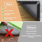 ZONGOOL 12PCS Rug Tape Non Slip Rug Pad Grippers Double Sided Carpet Tape - Image 3