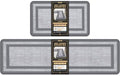 Mattitude Kitchen Mats Set of 2,Cushioned Anti-Fatigue Non-Skid Rug Sets by Mattitude