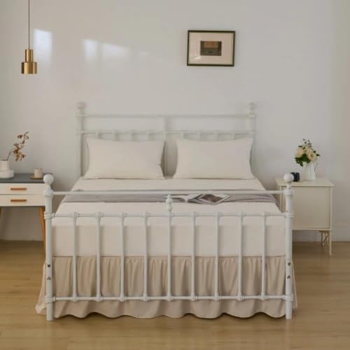 Bed Skirt, Full Size Ruffled Bed Skirts with Split Corners - Image 5