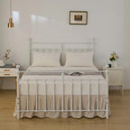 Bed Skirt, Full Size Ruffled Bed Skirts with Split Corners - Image 5