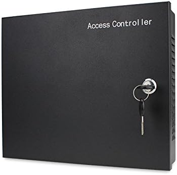 MENGQI-CONTROL 4 Doors Access Control System Infrared No Touch Exit Keypad Scanner 600lbs Electric Magnetic Lock 110V Metal Power Box RFID Reader RFID Card Key Fob(Phone APP remotely Open Door)