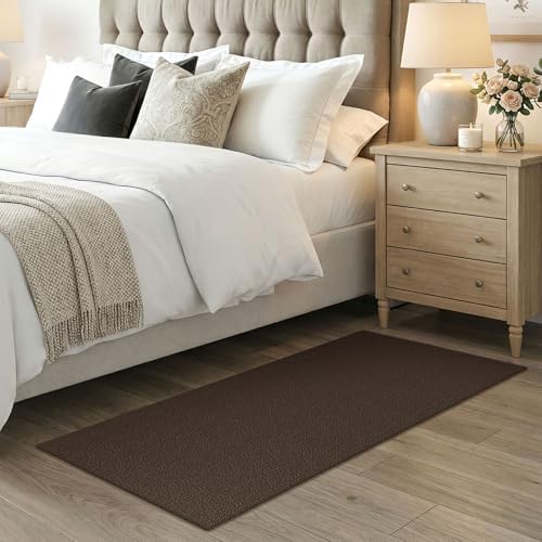 EARTHALL Washable Runner Rug, Non Slip Door Runner, 2x4 Ft, Brown/Coffee - Image 6