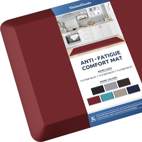 0.8" Thick Kitchen Mat Cushioned Anti Fatigue Rug Comfort Floor Mats by KitchenClouds