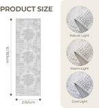 2x6 Runner Rug Non Slip,Washable Hallway Runner Rug,Grey - Image 2