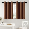 MIULEE Blackout Curtains for Bedroom 2 Panels 40 x 36 Inch Cappuccino Brown by MIULEE