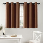 MIULEE Blackout Curtains for Bedroom 2 Panels 40 x 36 Inch Cappuccino Brown by MIULEE