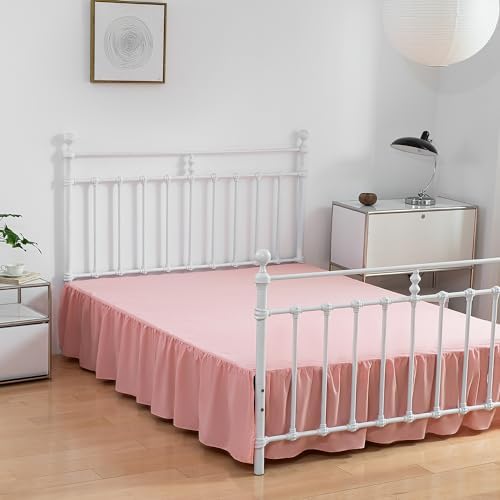 Bed Skirt Full Size Ruffled Bed Skirts with Split Corners - Image 2