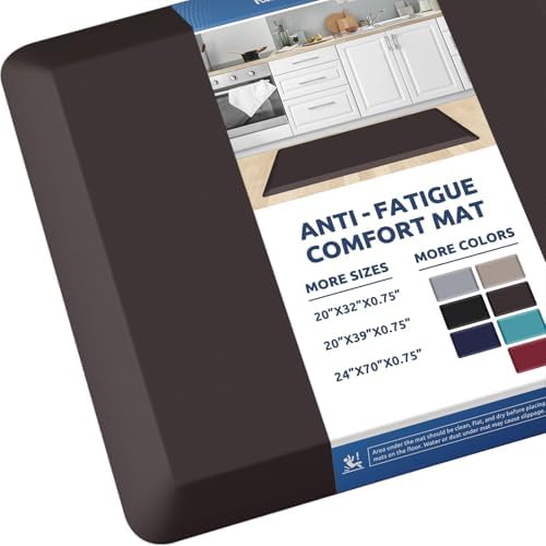 0.8" Thick Kitchen Mat Cushioned Anti Fatigue Rug Comfort Floor Mats by KitchenClouds
