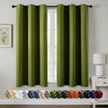 MIULEE Blackout Curtains for Bedroom 2 Panel 40"x54" Long Light Olive Green by MIULEE