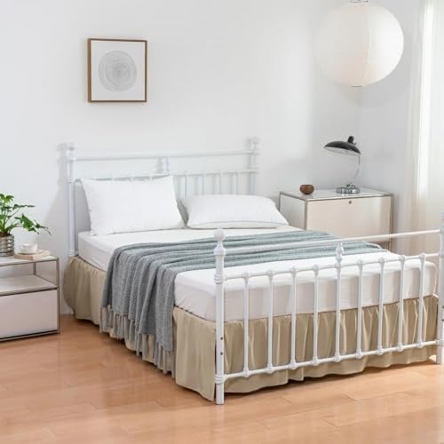 Bed Skirt King Size Ruffled Bed Skirts with Split Corners - Image 6