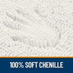OLANLY Toilet Rugs U-Shaped 24x20, Soft Absorbent Chenille Contour Rugs - Image 3