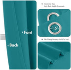 MIULEE Blackout Curtains for Bedroom 2 Panels 40 x 72 Inch Long Teal - Image 4