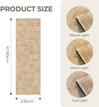 2x6 Runner Rug Non Slip,Washable Hallway Runner Rug,Brown - Image 2