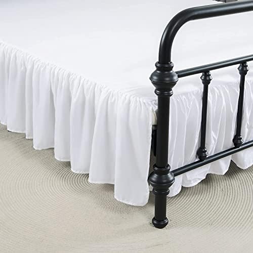Bed Skirt King Size Ruffled Bed Skirt with Split Corners by xuandian