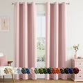 MIULEE Blackout Curtains for Bedroom 2 Panels 40 x 86 Inch Long Pink by MIULEE